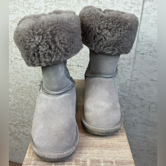 Bjorndal Suede Leather Wool Tall Sock Boots Size 7 Gray - Picture 16 of 16